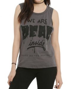 Are Dead Inside Girls Muscle Tank Top ER01