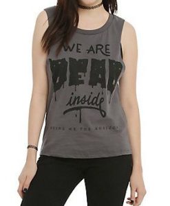 Dead Inside Girls Muscle Tank Top ER01
