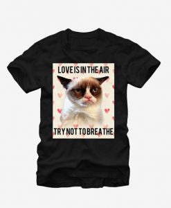 Grumpy Cat Love is in the Air T-Shirt ER01