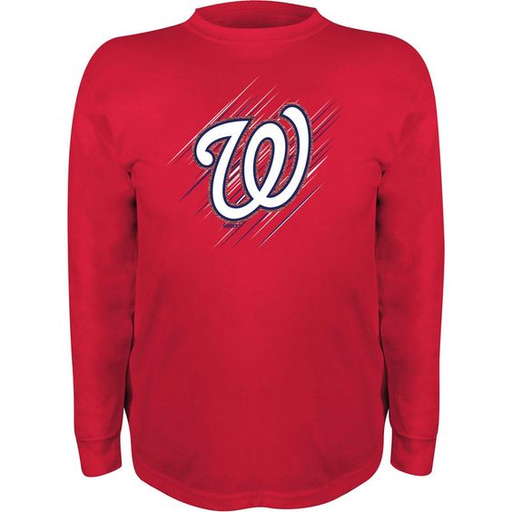 red long sleeve sweatshirt