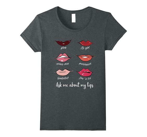 shirt with lips and teeth