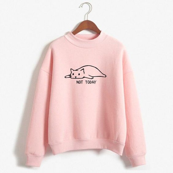 pink cat sweatshirt