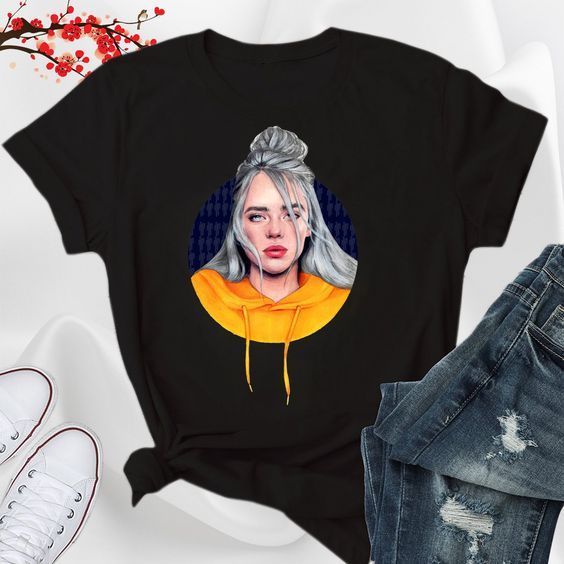 Billie Eilish Black T Shirt SR22F0