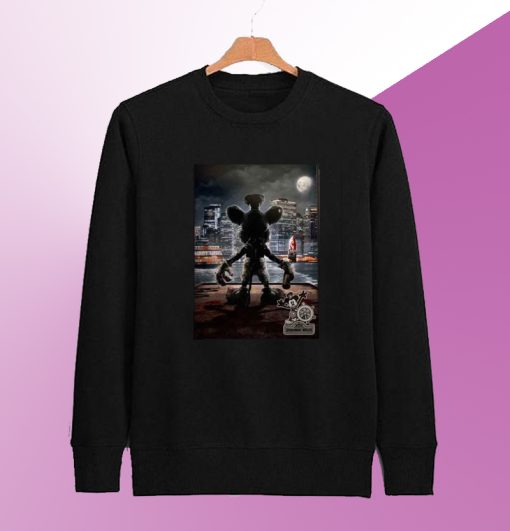 First Look At Another Steamboat Willie Horror Movie Scary Mickey Mouse Sweatshirt SM
