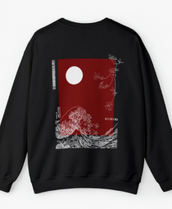 Moon Minimalistic Japanese Sweatshirt
